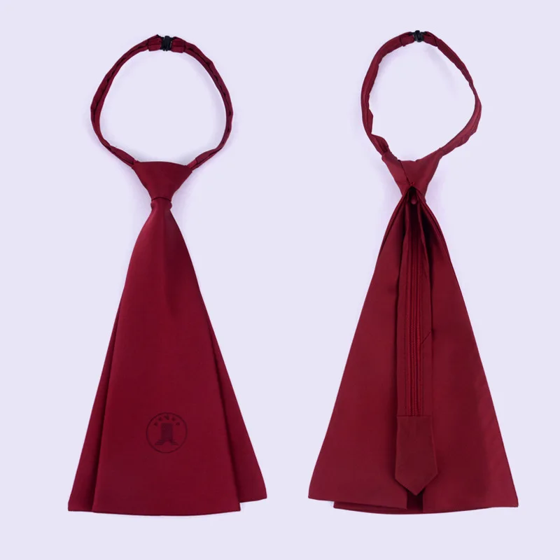 Lawyer Style Tie Unisex Formal Wear Law Firm Law Firm Mark Tie High Density Yarn Wine Red Chic Necktie
