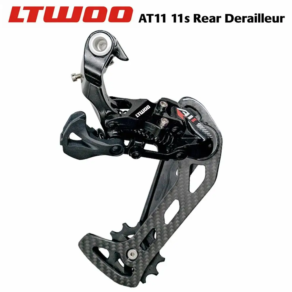 LTWOO Carbon Fibre Rear Derailleurs+ AT11/1x11 Speed Trigger Shifter, 11s for MTB Compatible with 52T Cassette, M7000 M8000