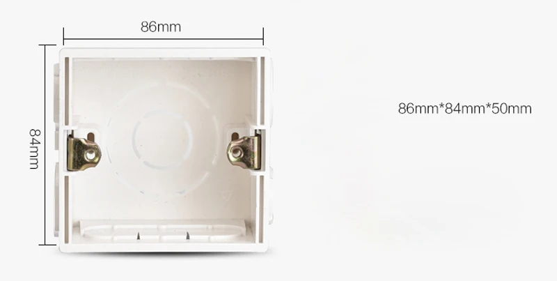 4 шт. тип 86 переключатель гнездо темная коробка Бытовая огнестойкая сборка настенное крепление переключатель коробка