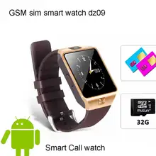 2017 gsm sim smart watch dz09 with call phone sport pedometer sedentary remind sync function Sleep monitor sim smart watch DZ09