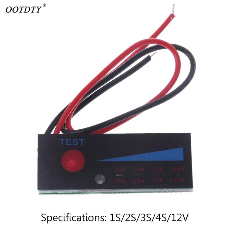 3.7V 2S 3S 4S 18650 Li ion Lipo Lithium 12V Lead Acid Battery Level