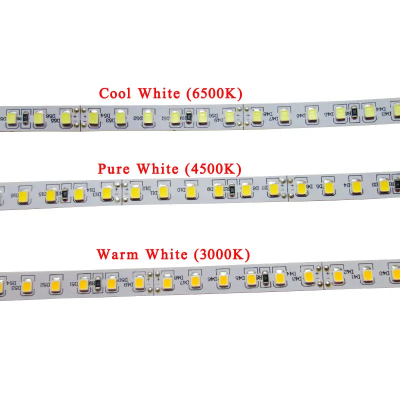 5 м DC24V SMD 2835 120 светодиодный/м холодный белый/натуральный белый/теплый белый гибкий светодиодный светильник светодиодный лента