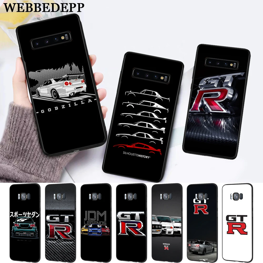 

WEBBEDEPP NISSAN GTR Silicone Case for Samsung S6 Edge S7 S8 Plus S9 S10 S10e Note 8 9 10 M10 M20 M30