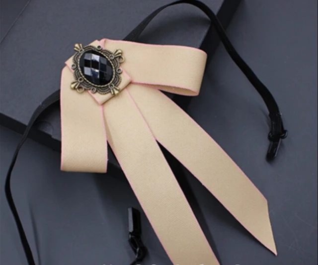 Elegant Beauty Ladies Large Bow Tie Necktie Ribbon Pendant Bow Collar