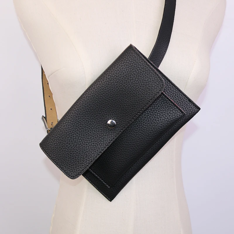 Toposhine Classic Trendy Waist Bags Fashion Women Belt Pack Vintage Mini Bags Pu Leather Simple Casual Belt Bags 5 colors gift