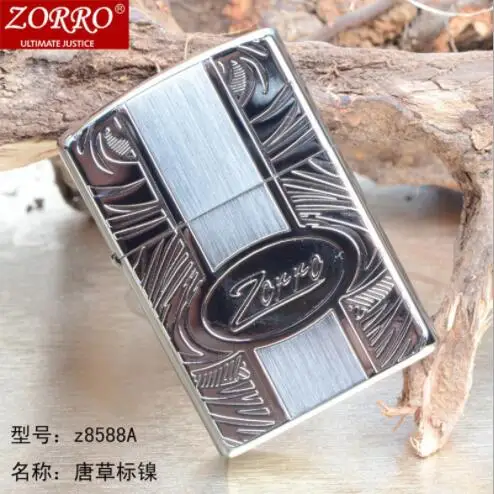 

ZORRO Genuine kerosene lighter high quality men's gift,smoking tool,oil lighter