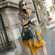 DANA XU, новинка, роскошный бренд, большие размеры, шерсть, желтый Пашмина, фуляр, Femme Bufanda Mujer, бандана, женский шарф, Женская шаль