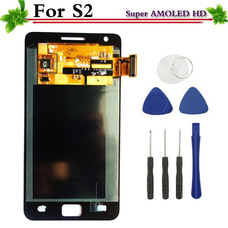 

Super AMOLED HD LCD for Samsung Galaxy S2 i9100 LCD Display Touch Screen Digitizer Replacement for Galaxy SII S2 lcd display
