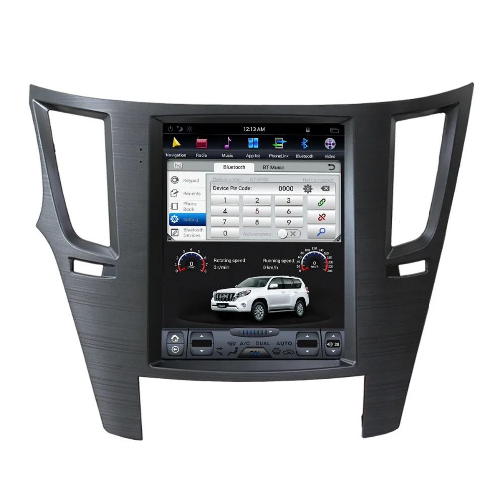 Sale ZWNVA Tesla Style ISP Screen Android 7.1 No DVD Player GPS Navigation Radio Screen For Subaru Legacy Outback 2009 2010 2012 2014 3