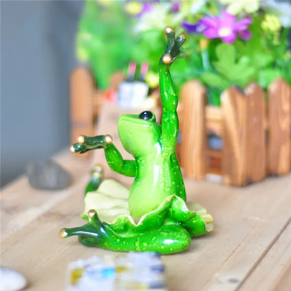 Funny Frog Family Dancing Ballet Styles Resin Toys Figures - Ballet Frog 3-3