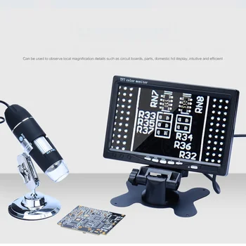 

AIBOULLY AC-1000 Digital Microscope With LED Light 7 Inch Screen Included Electron Microscope Repair Tool Electronic Magnifier