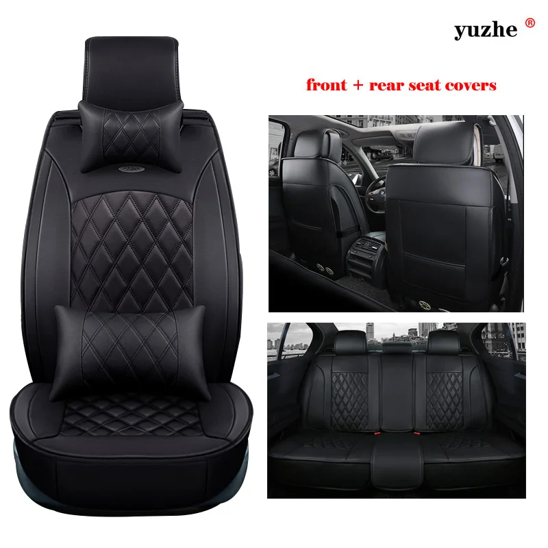 Kia Ceed Optima Sportage Sorento Rio ALL BLACK Cloth Seat Cover Set Split Rear Seat