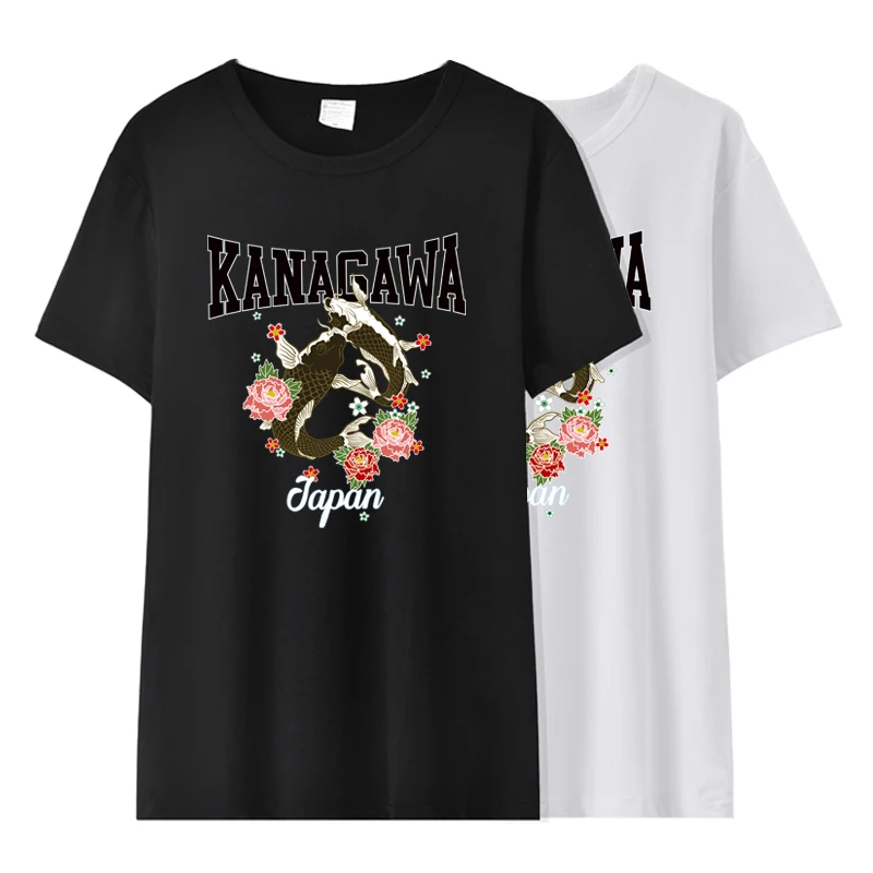 

2018 harajuku t shirt women fish print t-shirt woman cotton short sleeves Casual female t shirts plus size tops tees
