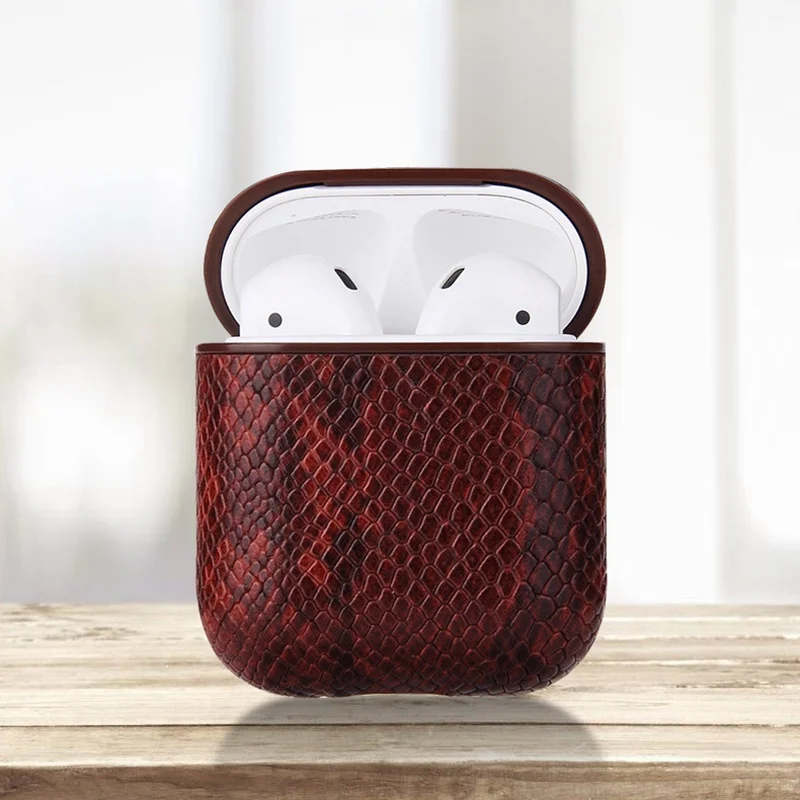 

Earphone Case Leather Box Storage For Apple Airpods Ear Phone Pouch Earphone Accessories Shockproof Waterproof Headphones Bag