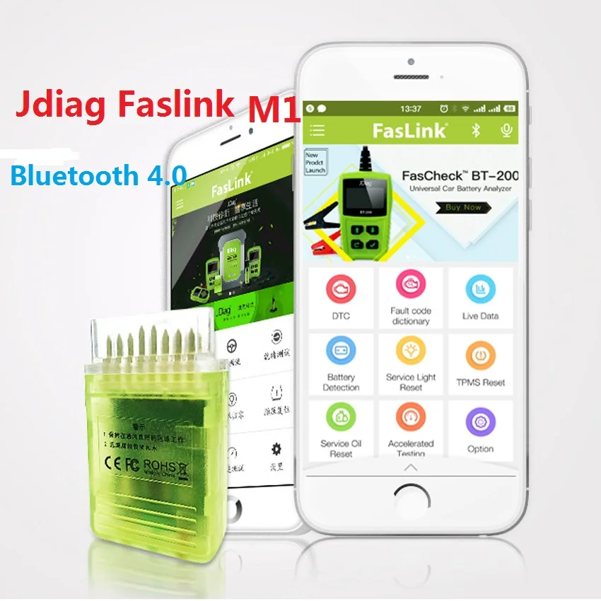 

2018 Original JDiag FasLink M1 Function As Easy diag tools OBD2 OBD II Bluetooth V4.0 Adapter better than elm327 wifi