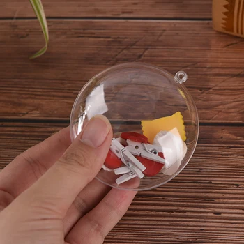 

1Pc New Arrival Plastic Clear Bath Bomb Molds Crafting Mold Fillable Ball Ornament Christmas Ball Home & Living Products