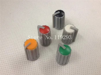

[BELLA]Taipower bit Behringer mixer knob axle cap colored red, orange . White Black . Coarse striped green body--50PCS/LOT