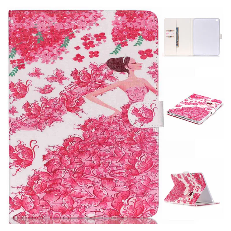 

Luxury PU Leather Case With Card Slots For Apple iPad Air 2/ iPad 6 Cover Folio Stand Protector Skin for iPad air2+film+pen