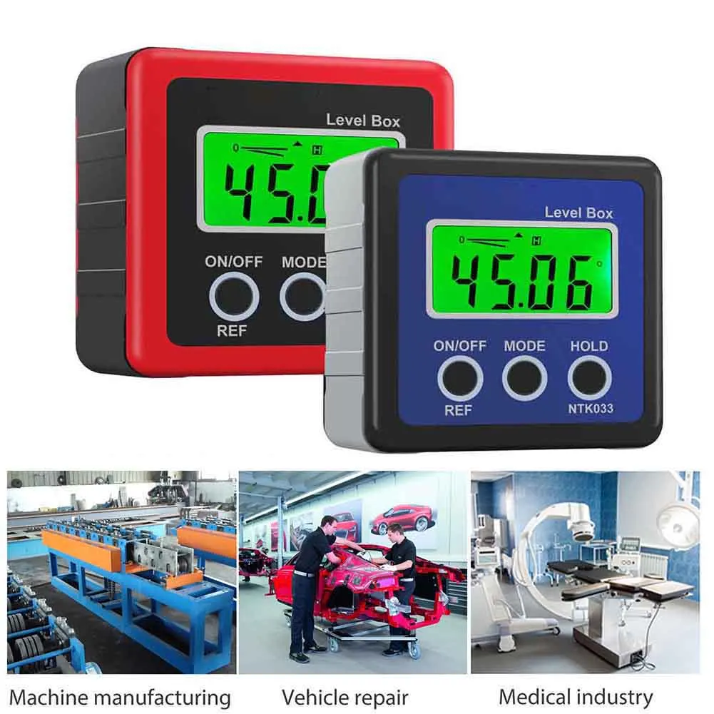 

Digital Box Gauge Angle Protractor Level Inclinometer Magnetic Base 0 - 360 Degree CLH@8