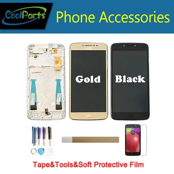 

1PC/Lot For Motorola E4 Plus XT1770 XT1771 XT1772 XT1773 Moto E4 Plus LCD Display+Touch Screen Digitizer With Frame 2 Color+Kit