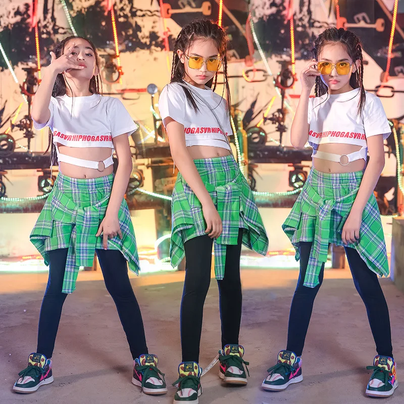 Summer baby girls clothing set dance hip hop boys girls  Clothes summer child girls sets Girls' suits 120 130 140 160 (11)