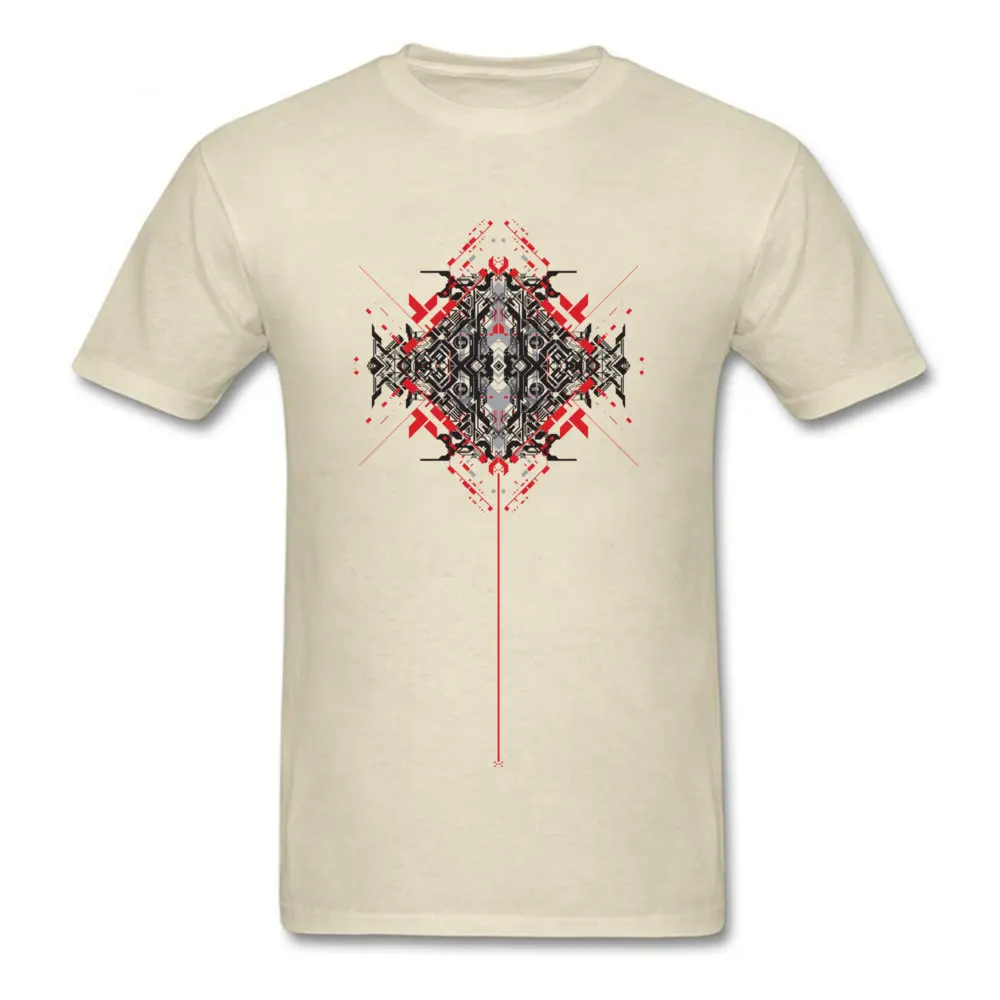 

Abstract Lines T Shirts For Men Geometric Design T-shirt 2018 New Cotton Tops Beige Tees Short Sleeve Clothing Vintage Tshirt