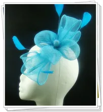Free shipping 16 color sinamay fasinctor hats,very nice bridal hair accessories/party hats,more than 6 pcs 35% off FS94