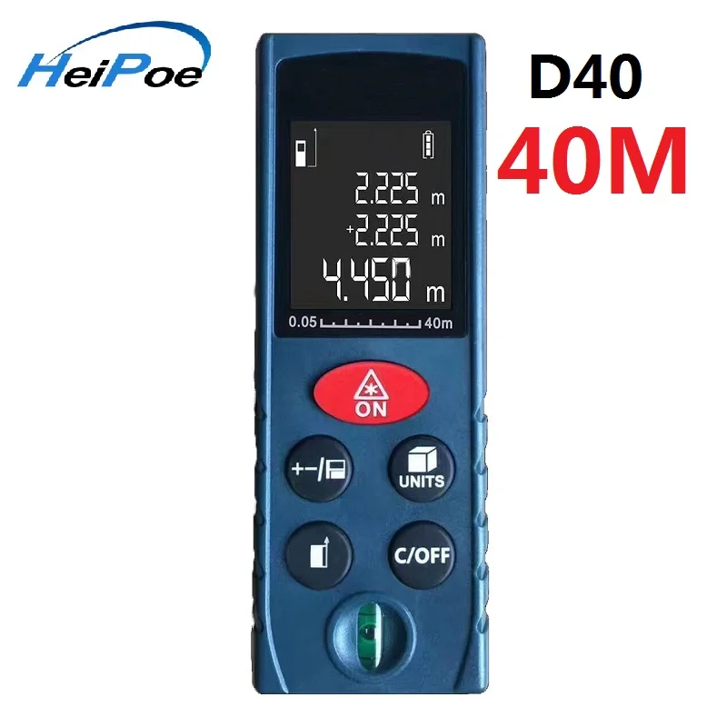 Laser Rangefinder 40m 60m 80m 100m Digital Laser Distance Meter Laser Range Finder Tape Distance Measurer HT1287-1290 Laser Rangefinder 40m 60m 80m 100m Digital Laser Distance Meter Laser Range Finder Tape Distance Measurer HT1287-1290