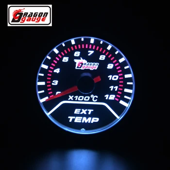 

52mm Ext temp gauge Pointer Car Exhaust Gas Temperature EGT Gauge For Motorcycle And Car Exhaust Temperature Meter Free shipping