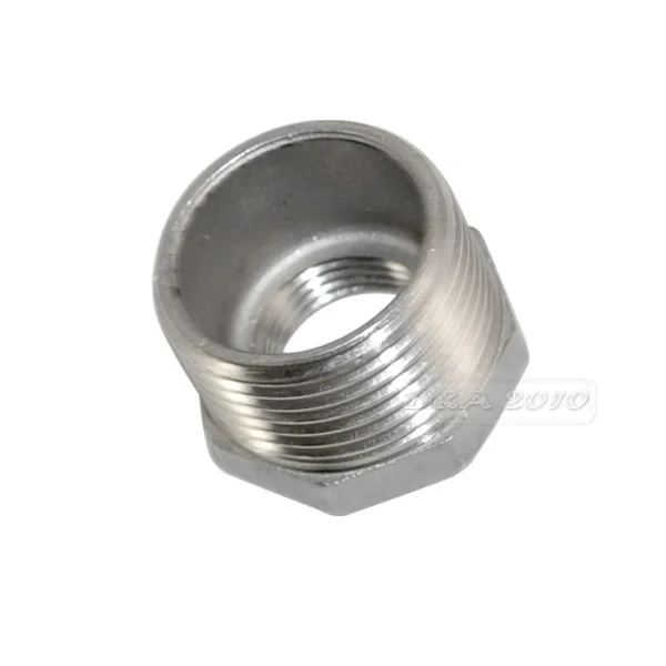 

MEGAIRON 1" Male x 1/2" Female DN25-DN15 Reducer Bushing BSPT Thread Stainless Steel SS304 Pipe Fittings For Water Gas Oil