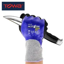 Защитные рабочие перчатки TOWA, противоскользящие, Нескользящие, износостойкие, Нескользящие, защитные перчатки для рыбалки, ловли рыбы, краба, омаров