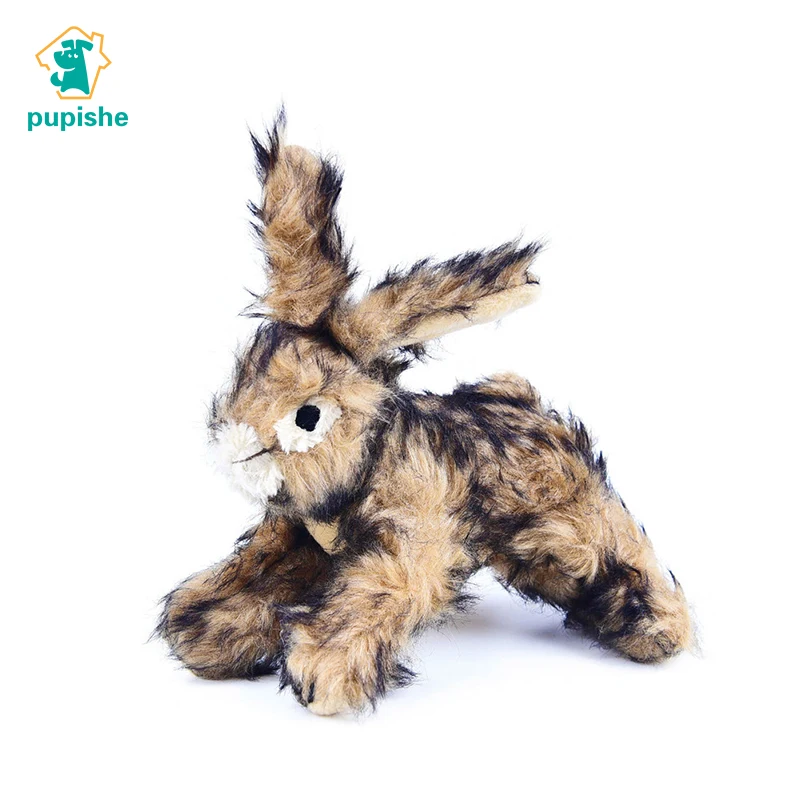 

PUPISHE Dog Toys Squeaking Cute Rabbit Plush Dog Toys for Small Medium Dogs Bite Resistant Squeaky Puppy Chew Toys with Sound