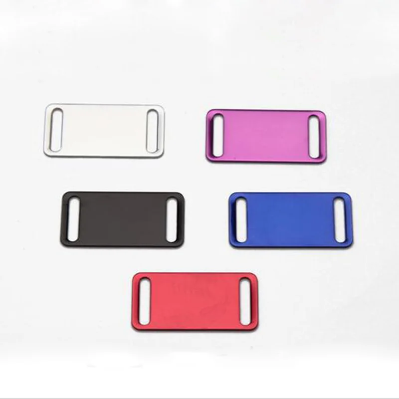 1000pcs Blank Key Chains Tags Slider Pet ID Tag Engraved Dog Cat