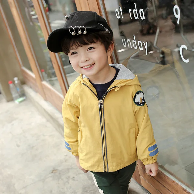 3 8 Year Old Autumn Boy Fashion Jacket Kids Hooded Zipper Coat Boys In