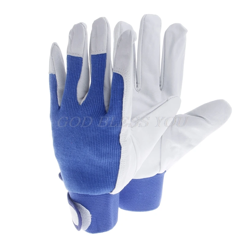 1Pair Pigskin Leather Gloves Wear Resistant Driving Working Repair Safe Gloves