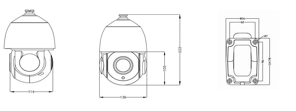 Hamrolte AHD Камера sony IMX323 1080P 4,5 дюймов 30xzoom PTZ Скорость купол Камера Макс 50 м радиус действия ИК: Водонепроницаемый открытый AHD Камера