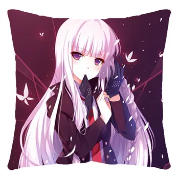 

Anime Danganronpa Decorative Pillows Cushions Customized Soft Square Two-Side Printed Cartoon Pillow Christmas Gifts