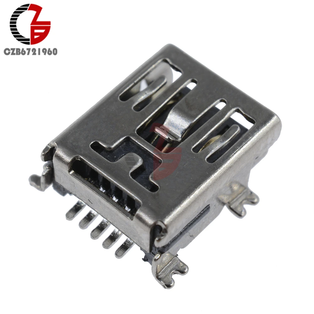 

20PCS Mini USB SMD 5 Pin Female Mini B Socket Connector Plug