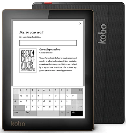e-book Kobo Aura ebook reader e-ink 6 inch resolution 1024x758 N514 Built-in Front Light e Book Reader WiFi 4GB Memory