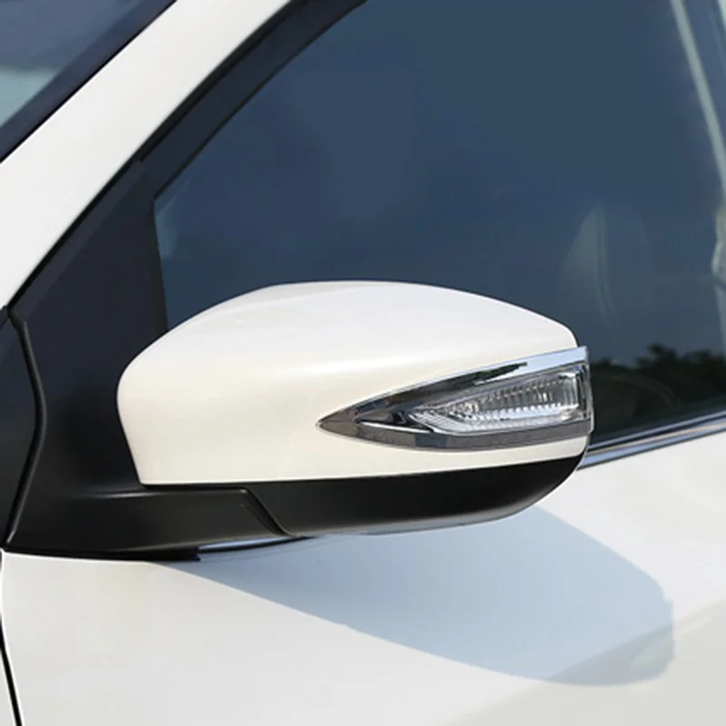 REAR SIDE VIEW MIRROR WING MIRROR DECAL TRIM STICKER CHROME FOR NISSAN