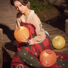 Национальный костюм ханьфу Древний китайский Косплей китайский ханьфу Женская Китайская народная танцевальная одежда женское сценическое платье ханьфу