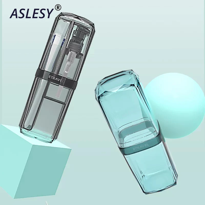 

Portable Toothpaste Toothbrush Storage Box Travel Wash Cup Holder Bathroom Storage Box Accessories Set Capsule Washing Supplies