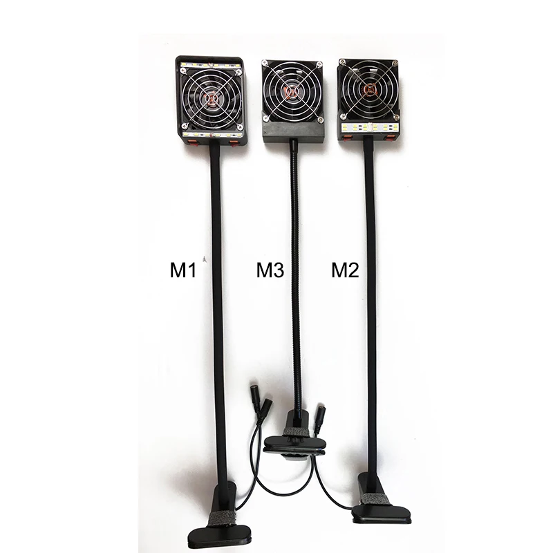 2 in 1 Clip Type Smoke Absorber Lighting Smoke Exhauster with LED Light Fume Extractor for