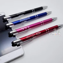 logo items touch Stationery Ballpen Stylus Touch Office Writing Supplies custom free with my logo and name text on pen body writing my wrongs
