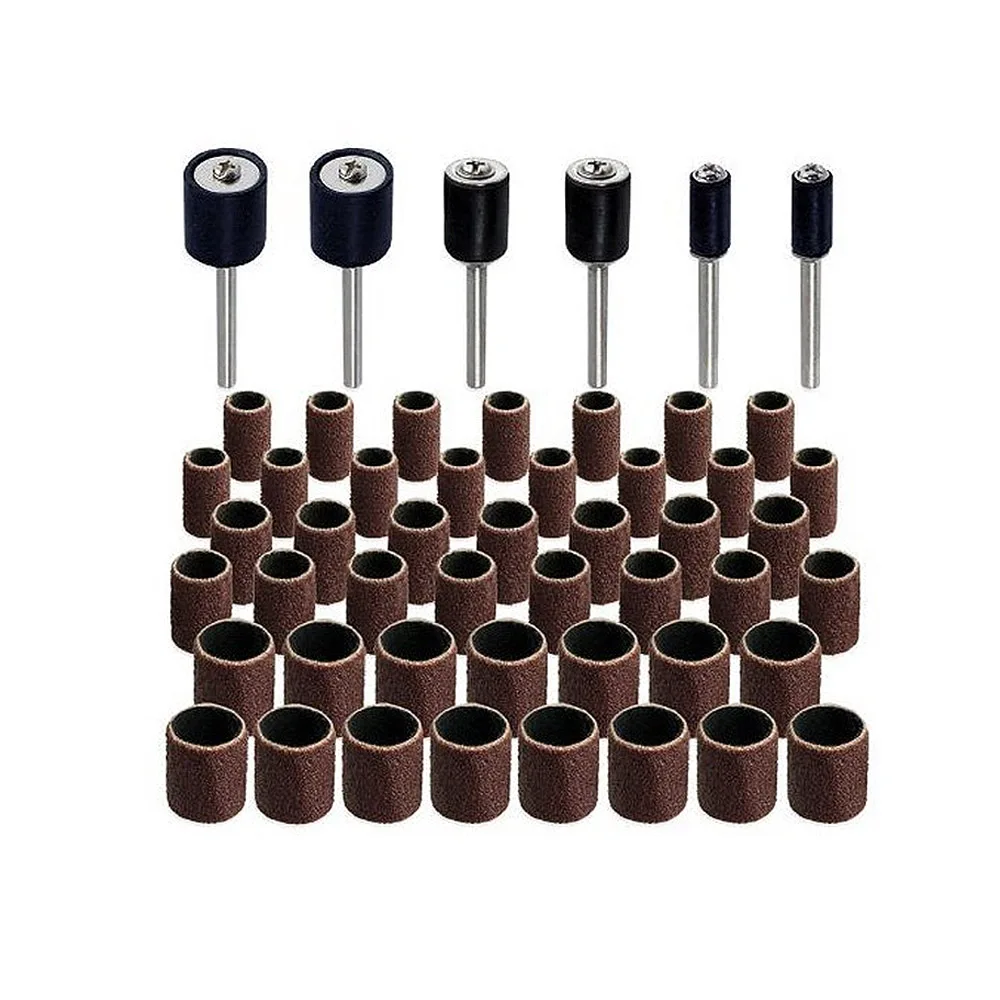 51pcs Sanding Ring Grinding Head Polish Sandpaper dremel rotary tool sandpaper abrasive polishing for woodworking