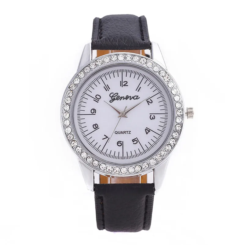Montre Femme Топ Бренд роскошные женские часы кожаный ремешок аналоговые кварцевые