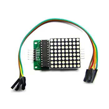 

5pcs/lot MAX7219 dot matrix module microcontroller module display module with 5P Line