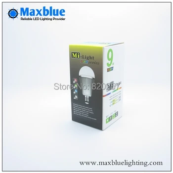 

free shipping 9W E27 RGBWW (RGB+warm white) led bulb, can control by iphone ipad android with wifi controller