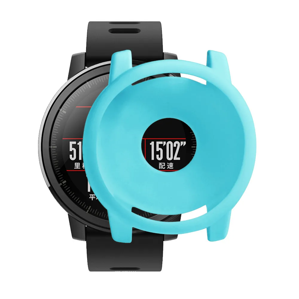Силиконовый протектор для часов рамка корпуса для Xiaomi Huami Amazfit Strato 2 S спортивные часы 2 красочные замена полная защитная оболочка