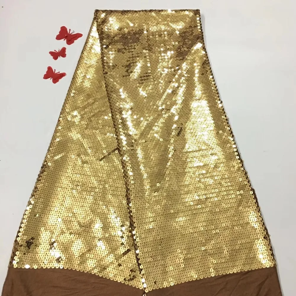 

Embroidered Sequin Tulle Lace Fabric For Dubai Bridal Dress French Lace Fabric For African Party Dress New Design
